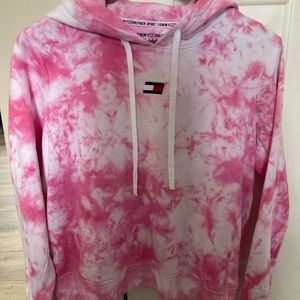 Tommy Hilfiger tie dye hooded sweatshirt. New with tags. Size adult medium.